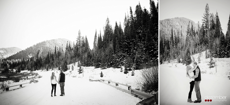 Utah Snowy Engagements Dezember Photography