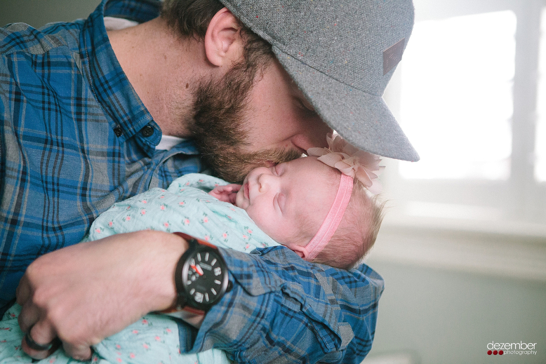 Dad & Newborn, Baby Photography