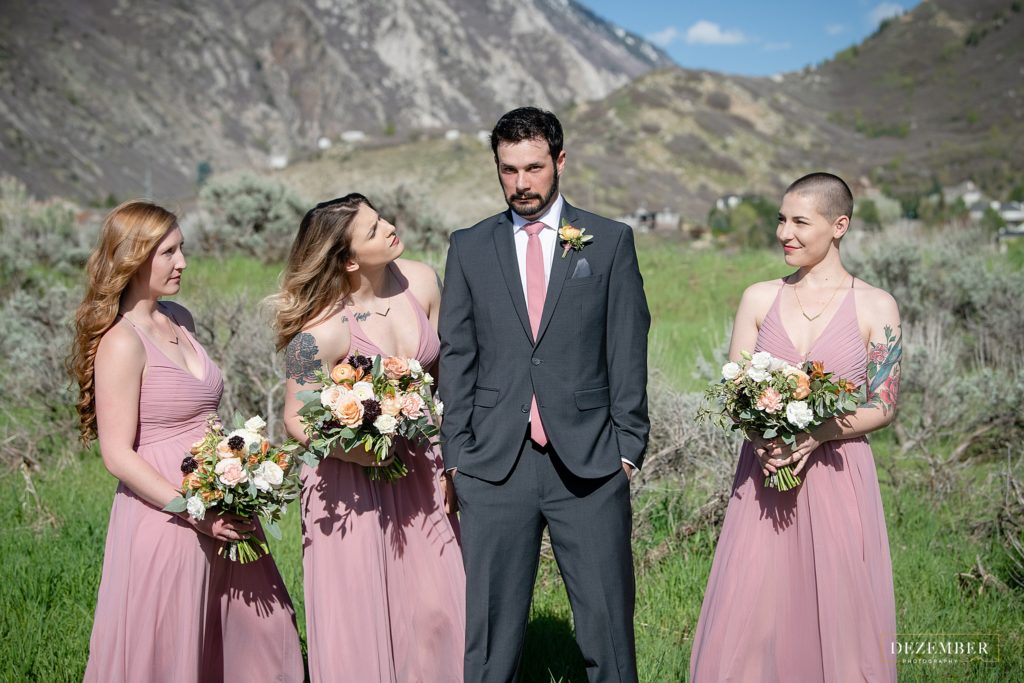 Groom and Bridesmaids