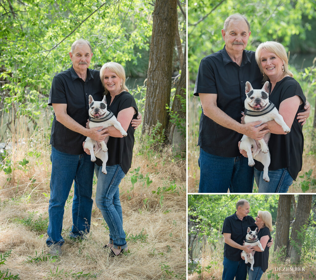 Mom, dad and their dog