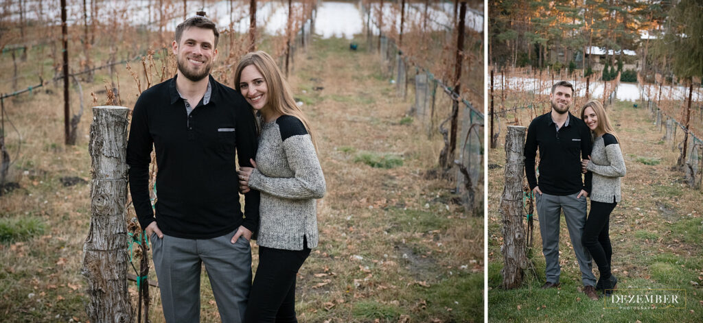 Couple in La Caille vineyard