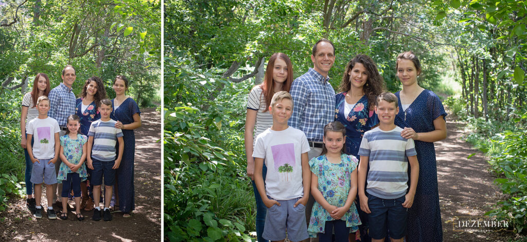 family portraits at Red Butte Garden