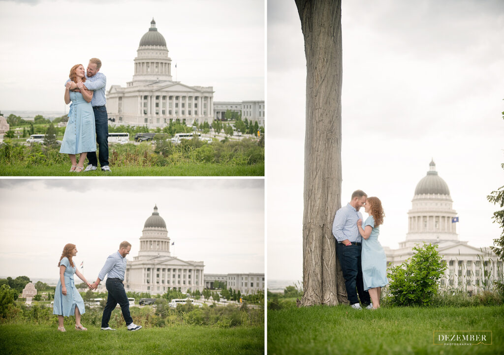 Utah Capitol Engagement photo session