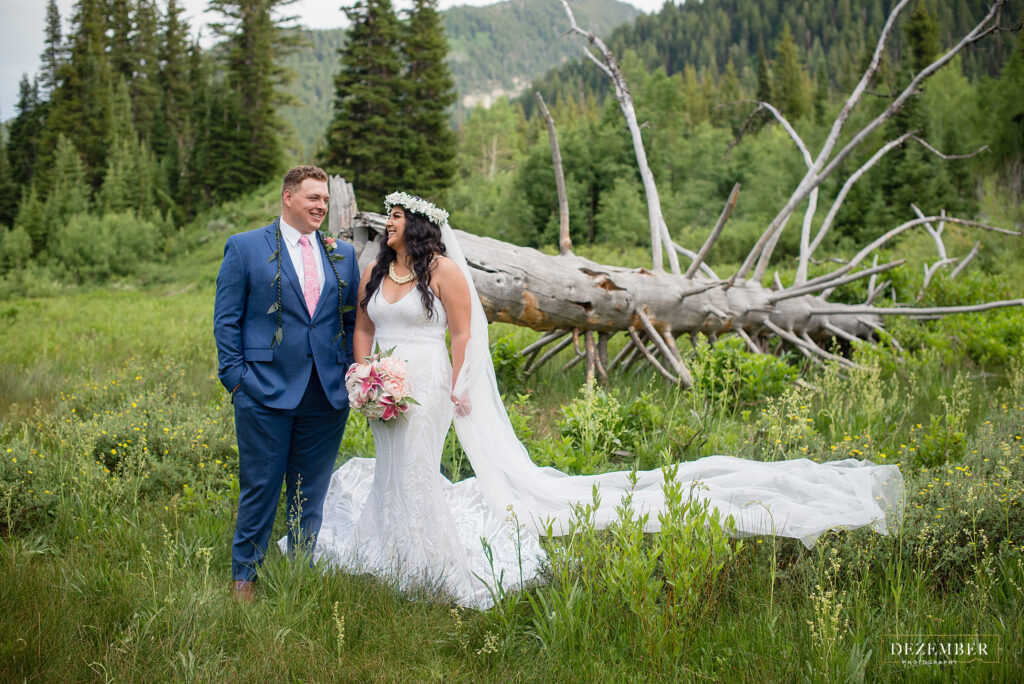 First look session in Big Cottonwood Canyon