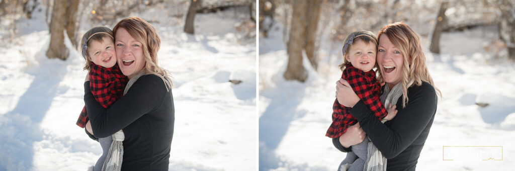 Mom and daughter portraits