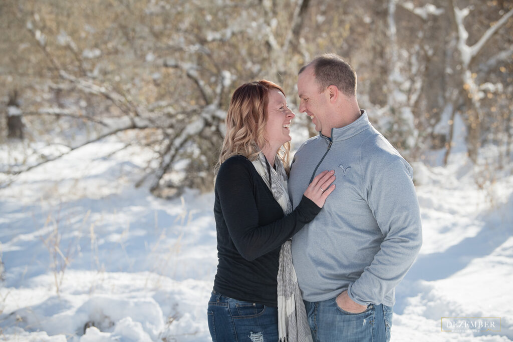 Couples portraits winter