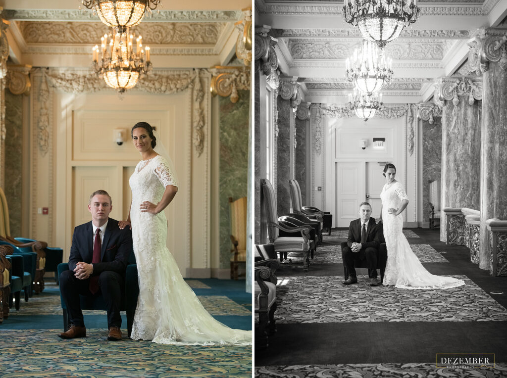 Bride and groom portraits