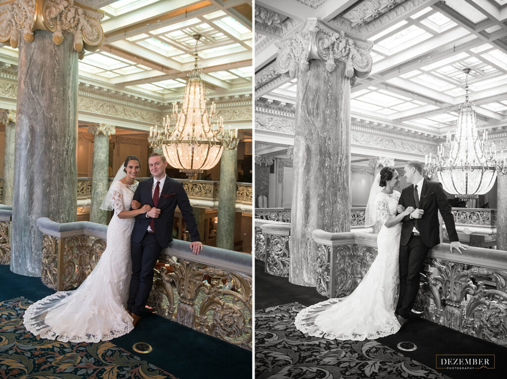 Bride and Groom in Joseph Smith Memorial Building